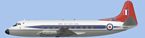 David Carter illustration of Empire Test Pilots School Viscount XR802